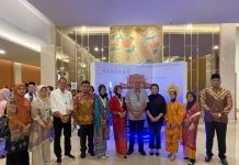 Pj Bupati Langkat, Faisal Hasrimy menghadiri Festival Tunas Bahasa Ibu Nasional (FTBIN) yang berlangsung di Jakarta, Kamis (2/5/2024).
