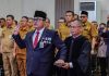Topan Ginting saat dilantik menjadi Pj Sekda Kota Medan