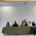 Terkait kenaikan Uang kuliah Tunggal (UKT) yang diberlakukan bagi mahasiswa baru 2024 USU perwakilan mahasiswa Universitas Sumatera Utara (USU) melakukan Dialog langsung kepada Rektor USU di Gedung Digital Learning Center Rabu,(15/05/24).