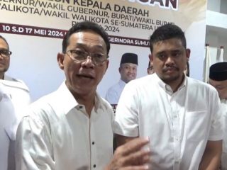 Wali Kota Medan, Bobby Afif Nasution, yang juga menantu Presiden Joko Widodo (Jokowi) telah resmi menjadi kader Partai Gerindra dan mendaftarkan diri sebagai bakal calon gubernur Sumatera Utara untuk Pemilihan Kepala Daerah (Pilkada) Sumatera Utara pada November 2024 mendatang.