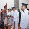 Walikota Medan, Bobby Nasution melantik dan mengambil sumpah janji sebanyak 129 pejabat manajerial dan fungsional di lingkungan Pemko Medan, Jumat (31/5/2024).