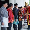 Walikota Medan, Bobby Nasution saat menjadi Inspektur Upacara Peringatan Hari Lahir Pancasila 2024, Sabtu di Halaman Kantor Walikota Medan, (1/6/2024).