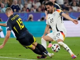 Kemenangan 5-1 diraih Timnas Jerman atas Skotlandia dalam laga pembuka Piala Eropa 2024, Stadion Allianz Arena, Sabtu (15/6/2024) menjadi sinyal ancaman bagi tim pesaing lainnya di kompetisi ini.