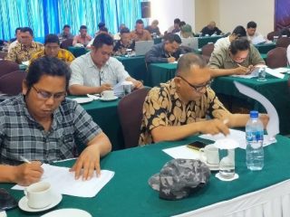 Peserta ujian seleksi penerimaan anggota muda PWI Sumut.