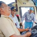 Menteri Perhubungan, Budi Karya Sumadi meninjau Terminal Tipe A Amplas yang terletak di Jalan Panglima Denai, Kecamatan Medan Amplas, Kota Medan, Jumat (28/6/2024).