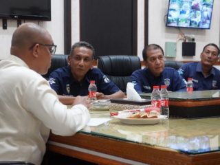 Penjabat Bupati Langkat, Faisal Hasrimy menerima kunjungan Pengurus IMI Sumatera Utara di Rumah Dinas Bupati Langkat, kemarin.