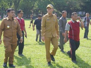 Penjabat Langkat M Faisal Hasrimy, diwakili Sekretaris Daerah Kabupaten Langkat, Amril membuka Gala Siswa Indonesia (GSI) tingkat SMP se-Kabupaten Langkat 2024 di Lapangan Sepak Bola Tribun Stabat, Senin, (22/72024).