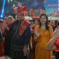 Pelaksanaan Merdang Merdem Kerja Tahun Kuta Medan 2024 yang digelar Dinas Pendidikan dan Kebudayaan Kota Medan di Lapangan Benteng, Jumat (26/7/2024) berlangsung meriah.