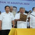 Pengurus DPW Tani Merdeka Indonesia Sumut periode 2024 - 2029 dikukuhkan di Aula Wong Solo, Jalan Adisucipto, Medan, Sabtu (10/8/2024).