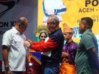 Pj Bupati Langkat, Faisal Hasrimy mengajal seluruh masyarakat Langkat turut mensukseskan pelaksanaan PON ke -XXI Sumut - Aceh, September mendatang.