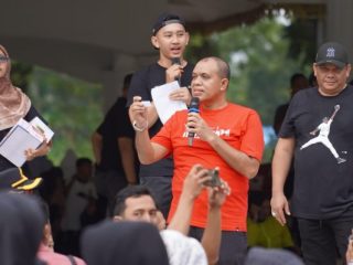 Pemkab Langkat mulai menggelar Car Free Day (CFD) , Minggu (11/8/2024). Lokasi pelaksanaanya Alun alun T Amir Hamzah, Stabat.