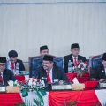 Anggota DPRD Medan menggelar sidang paripurna istimewa dengan agenda mendengarkan pidato kenegaraan Presiden Joko Widodo berkaitan HUT Kemerdekaan RI ke-79 di Gedung DPRD Medan, Jumat (16/8/2024).
