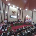 Sidang paripurna DPRD Medan terkait R APBD 2025 di Gedung DPRD Medan, Senin (19/8/2024).