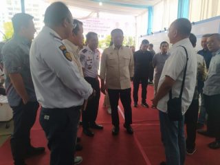 Dirjend Perhubungan Darat Kemenhub RI bersama Kadis Perhubungan Kota Medan, Iswar Lubis