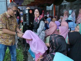 Yasir Ridho saat hadir Deklarasi Relawan Perempuan di Medan Maimun