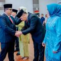 Atas nama Walikota Medan Bobby Nasution, Pj Sekda Kota Medan Topan Obaja Putra Ginting melantik dan mengambil sumpah 4 Pejabat Tinggi Pratama Pemko Medan di Balai Kota Medan, Selasa (24/9/2024) malam.