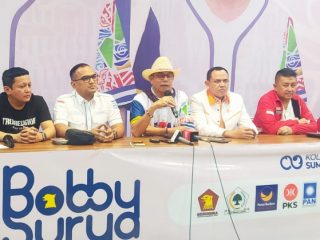 Pasangan calon Gubernur - Wakil Gubernur Sumatera Utara nomor urut 1 , Bobby Nasution - Surya akan memulai kampanyenya guna menyapa masyarakat mulai 27 September 2024. Hal ini disampaikan Ketua Tim Pemenangan Bobby - Surya, Hinca Panjaitan di Rumah Pemenangan Bobby - Surya, Jalan Balai Kota, Medan, Selasa (24/9/2024).