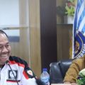 Ketua PDBI Sumut Baharuddin Siagian (kiri) dan Wakil Ketua PDBI Apri Sugiarto.(HO/kaldera)