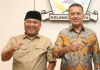 Sekretaris DPD Partai Gerindra Sugiat Santoso (Kiri) dan Ketua DPD Partai Golkar Sumut Musa Rajekshah (kanan) akan dilantik sebagai anggota DPR RI periode 2024-2029, Selasa (1/10/2024)