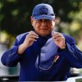 Presiden RI Prabowo Subianto saat pawai usai pelantikan, Minggu (20/10/2024)
