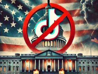 Ilustrasi TikTok di blokir di Amerika Serikat.(AI/kaldera)