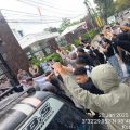 Aliansi Mahasiswa Sumatera Utara menggelar aksi di depan Pengadilan Tinggi Medan, Senin (20/1/2025), mendesak hukuman berat bagi ESS, anggota DPRD Tapanuli Selatan.