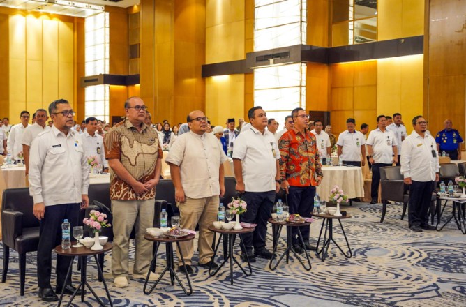 Konsultasi Publik Ranwal RKPD 2026 di Hotel Aryaduta, Rabu (22/1/2025).