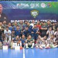Tim Arumi dari Pematangsiantar menjuarai turnamen futsal kategori Umum piala Bahar Siagian setelah menaklukan Youngcrows di final lewat adu penalti