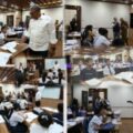 Dewan Komisaris PT Indonesia Asahan Aluminium (INALUM) Martuani Sormin dan Hari Soebagijo melakukan kunjungan kerja dan peninjauan di lokasi kegiatan Bimbingan Belajar program TJSL/CSR PT INALUM yang dilaksanakan di ruang training kantor PT INALUM Paritohan pada Selasa, (4/2/2025).