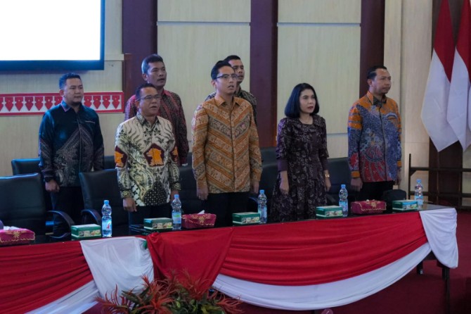 DPRD Medan menggelar rapat paripurna pengumuman penetapan Rico Tri Putra Bayu Waas dan Zakiyuddin Haharap sebagai pasangan calon Walikota dan Wakil Walikota Medan Terpilih Masa Jabatan 2025-2030 pada Pilkada Serentak Tahun 2024.