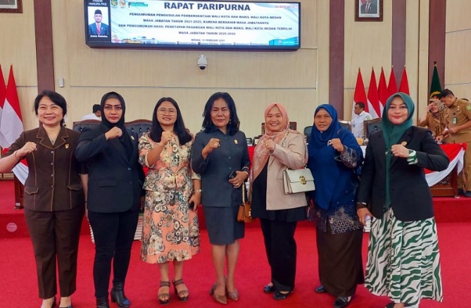 Setelah melalui musyawarah yang cukup dinamis, para anggota DPRD Kota Medan dari kalangan perempuan akhirnya sepakat memilih Modesta Marpaung sebagai Ketua Kaukus Perempuan Parlemen (KPP) Kota Medan.