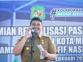 Resmikan Revitalisasi Pasar Simalingkar, Bobby Nasution: Konsep Kolaborasi Pemerintah dan Pedagang