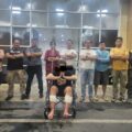 Personel Unit Reskrim Polsek Medan Baru menembak kawanan begal yang meresahkan masyarakat di wilayah hukum Polrestabes Medan.