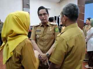 Walikota Medan Rico Tri Putra Bayu Waas mengapresiasi hasil pembangunan yang telah dilakukan Walikota Medan sebelumnya Bobby Nasution.