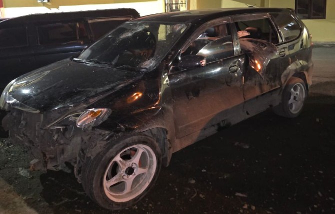 Mobil yang digunakan kawanan maling spesialis rumah kosong dalam melancarkan aksinya