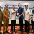 Pemerintah Kota Medan bersama Komisi II DPRD Kota Medan menggelar sosialisasi Peraturan Daerah (Perda) Nomor 6 Tahun 2024 tentang Penyelenggaraan Ketenagakerjaan, Senin (10/2/2025), di Grand City Hall.