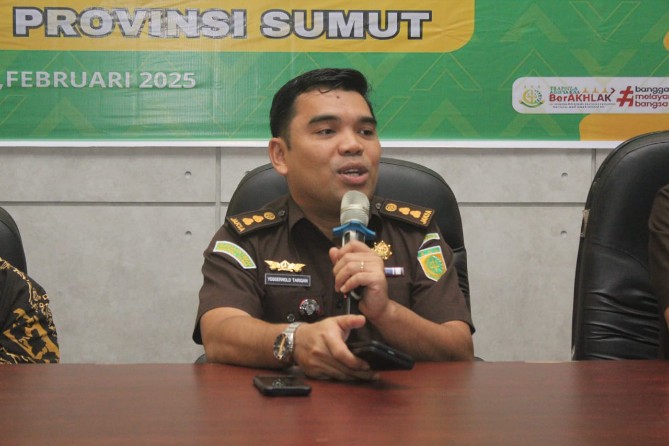 Koordinator Intelijen Kejati Sumut, Yos Tarigan SH, MH