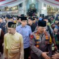 Walikota Medan, Rico Tri Putra Bayu Waas hadiri kegiatan Safari Ramadan Kapolri Jenderal Listyo Sigit Prabowo di Masjid Raya Al Mashun, Medan, Sabtu (22/3/25).