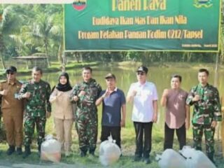 Panglima Komando Gabungan Wilayah Pertahanan (Pangkogabwilhan) I, Letnan Jenderal TNI Kunto Arif Wibowo, hadir di Kabupaten Tapanuli Selatan dalam rangka touring wilayah teritorial, Senin (24/3/2025).