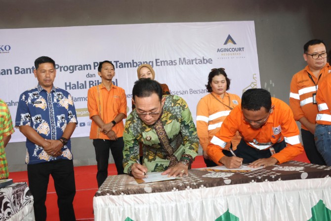 Bupati Tapanuli Selatan Gus Irawan Pasaribu mengapresiasi penuh PT. Agincourt Resources, perusahaan pengelola Tambang Emas Martabe di Kecamatan Batangtoru.
