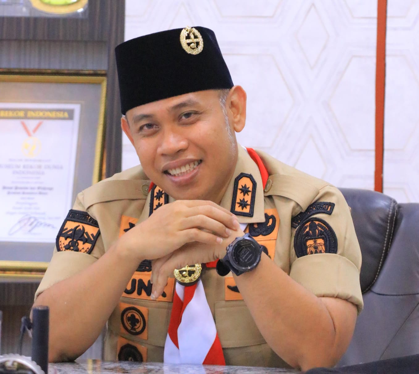 Kadispora Sumut yang juga Sekretaris Harian Mabida Gerakan Pramuka Sumut, Mahfullah Pratama Daulay.(ist)