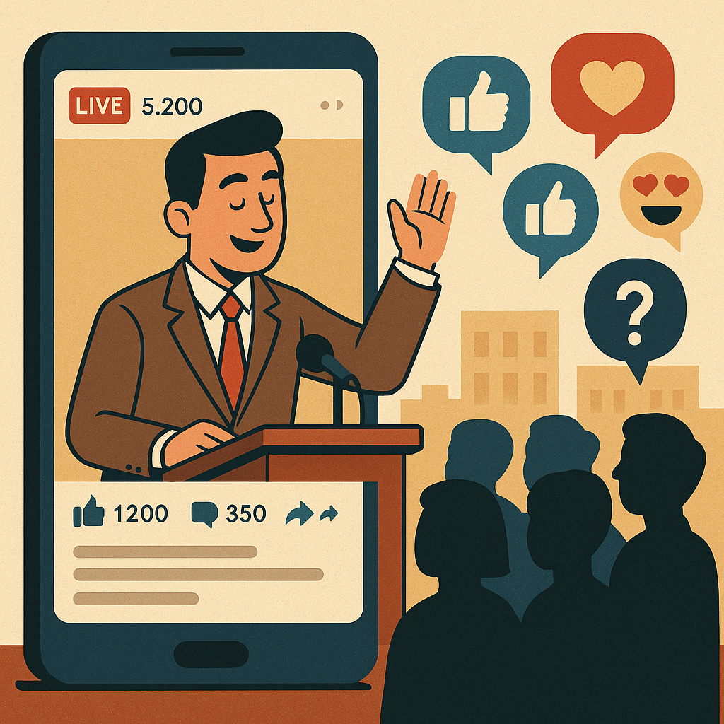 ilustrasi politik digital