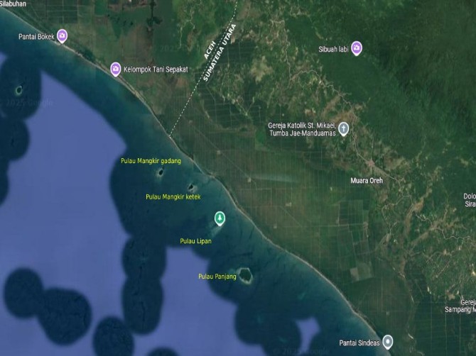 Pulau Panjang, Pulau Lipan, Pulau Mangkir Gadang, dan Pulau Mangkir Ketek sudah ditetapkan oleh Kementerian Dalam Negeri (Kemendagri) bukan pada masa Gubernur Sumatera Utara (Sumut) Bobby Nasution.