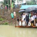 Peluncuran program Swasembada Ikan 1.000 Kolam, yang secara resmi dilaksanakan dengan penyerahan bantuan bibit dan pakan ikan kepada kelompok pembudidaya di Desa Lancat Julu, Kecamatan Arse, Senin (16/6/2025).