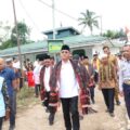 Peresmian Masjid Al-Mukhtariah di Kampung Sitabo-tabo, Kecamatan Saipar Dolok Hole, Senin (16/6/2025).