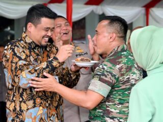 Gubernur Sumatera Utara Bobby Nasution menyampaikan apresiasi pada Komando Daerah Militer (Kodam) I/Bukit Barisan (BB) yang selalu hadir membantu Pemerintah Provinsi (Pemprov) Sumut.