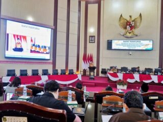Rapat Paripurna DPRD Kota Medan, Senin (23/6/2025)