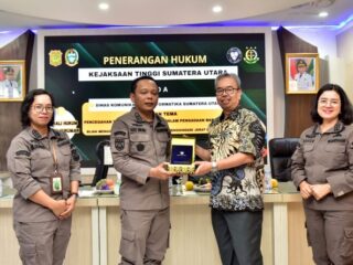 Dinas Kominfo Sumut mengapresiasi kegiatan penerangan hukum yang diselenggarakan Kejati Sumut. Kegiatan tersebut berlangsung di Kantor Dinas Kominfo Sumut, Jalan HM Said, Medan, Kamis (26/6/2025).