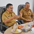 Togap saat melakukan kunjungan silaturahmi ke Kantor Inspektorat Sumut di Jalan KH Wahid Hasyim, Medan, Selasa (15/7/2025).