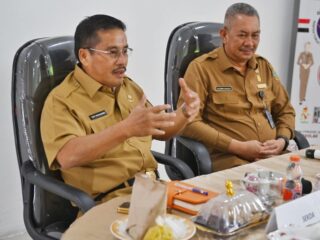 Togap saat melakukan kunjungan silaturahmi ke Kantor Inspektorat Sumut di Jalan KH Wahid Hasyim, Medan, Selasa (15/7/2025).